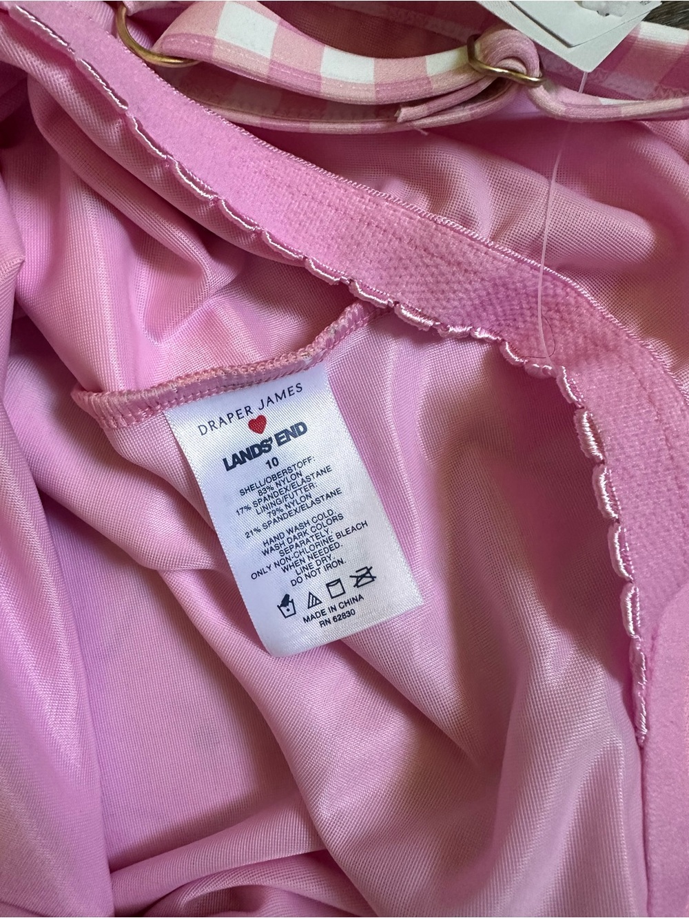 NWT Draper James x Lands End swimsuit, size 10 - Picture 7 of 7